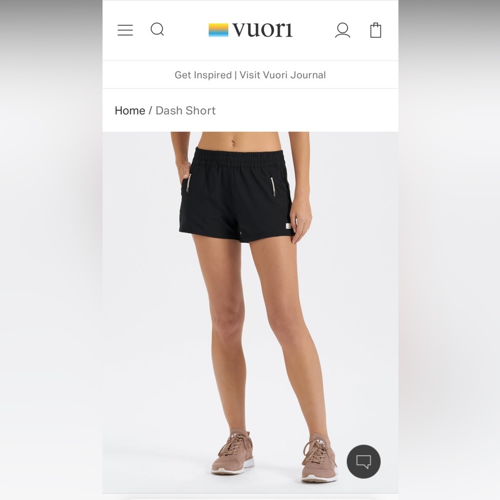 Vuori Dash Shorts Black Medium